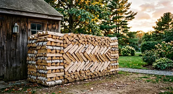 Укладка дров в Серпухове, улица Дубовая, 10