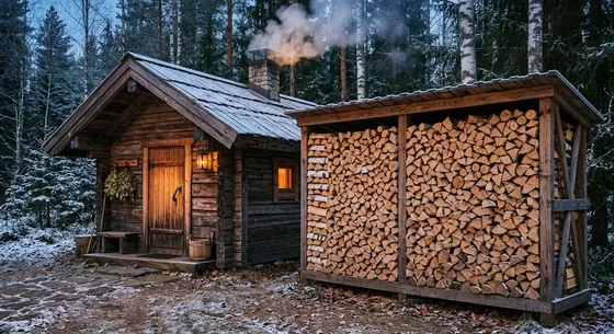 Укладка дров в Серпухове, улица Садовая, 45